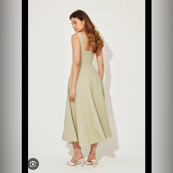 Odd Muse Square Neck Midi Dress - Picture 3 of 4